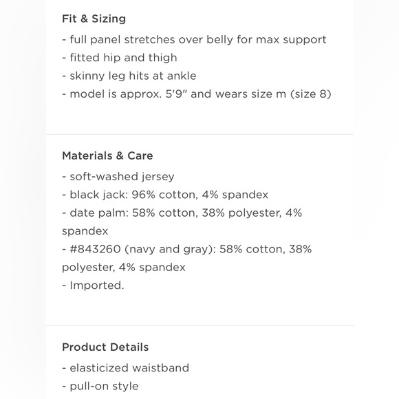 Maternity full panel leggings - Picture 3 of 3